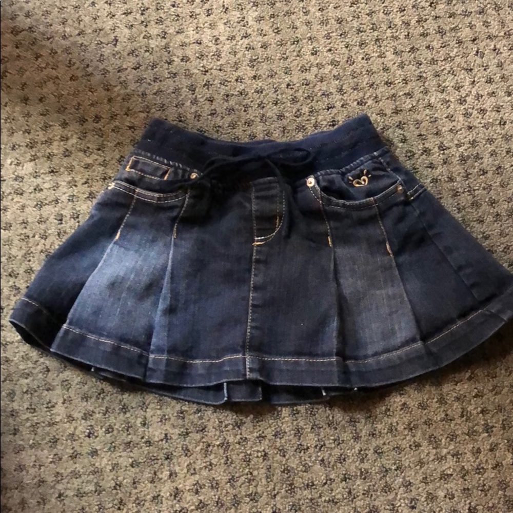 Justice size 8 girls denim skort